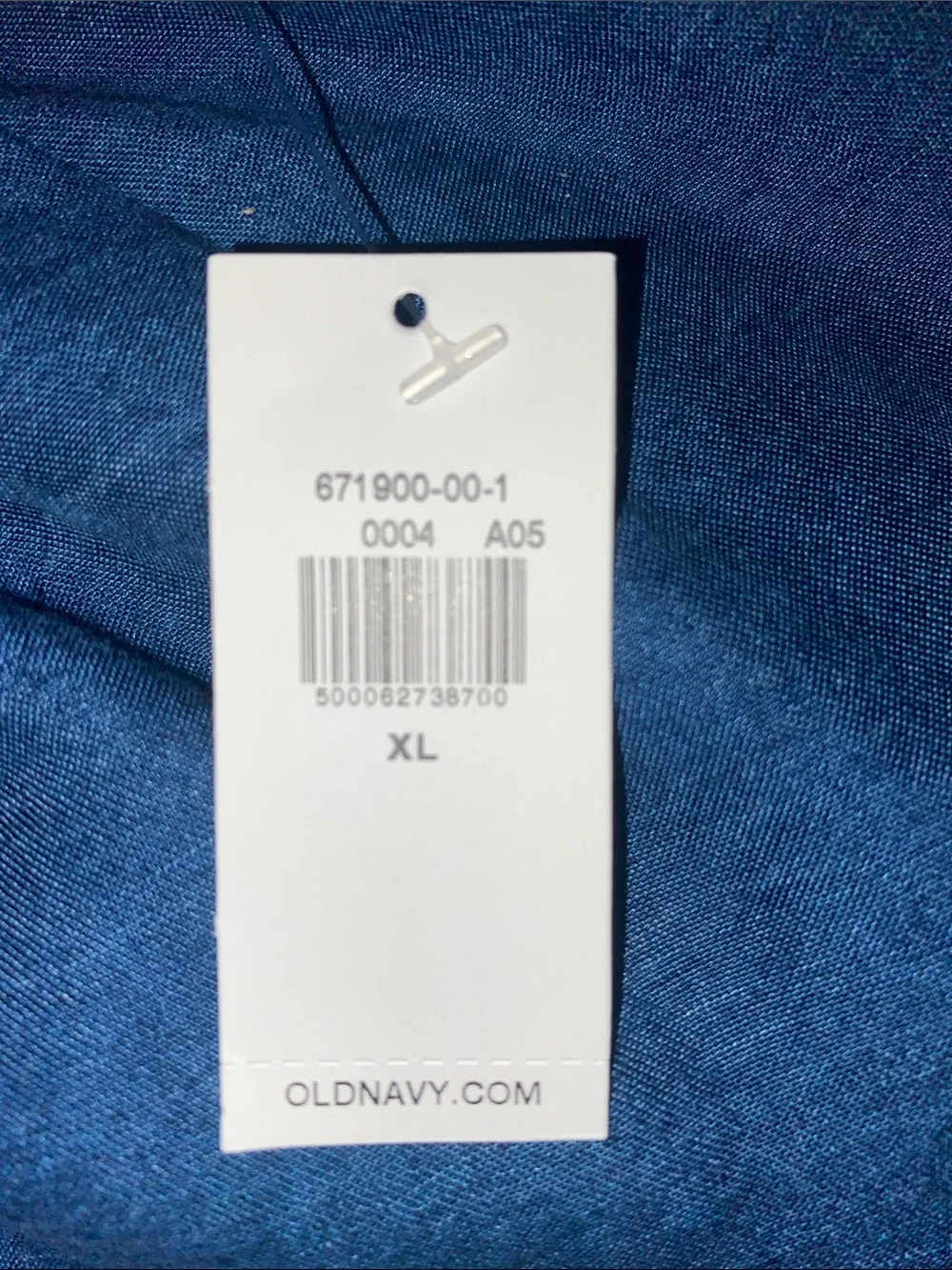 Old Navy Women’s Blue Chambray Lyocell Wrap Blouse Tie Waist Puff Sleeve XL